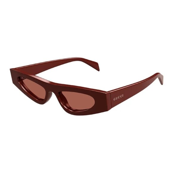 NEW GUCCI SUNGLASSES RED BROWN WOMEN EYEWEAR GUCCI